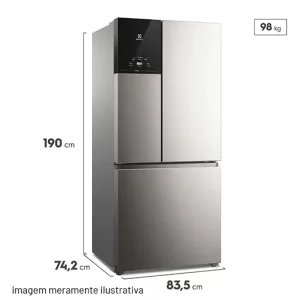 01-Geladeira Electrolux Frost Free Inverter 590L AutoSense 3 Portas